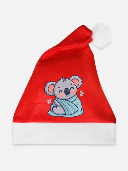 Süßer Koala bei Dodo - Weihnachtsmütze - Rot