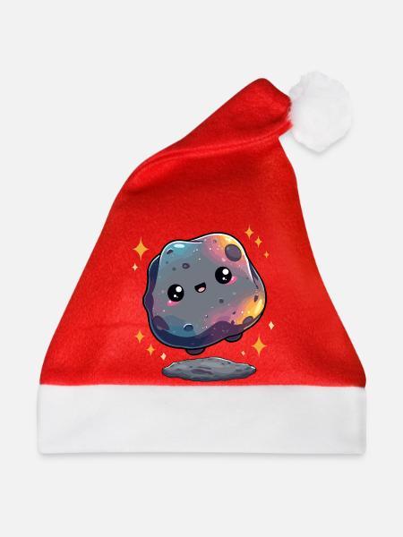 Kleiner Galaxie-Asteroid - Weihnachtsmütze - Rot