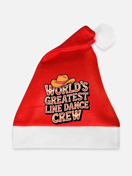 Worlds Greatest Line Dance Crew - Weihnachtsmütze - Rot
