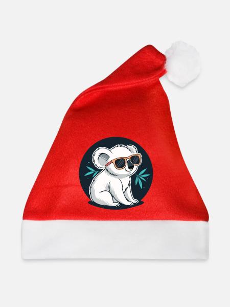 Koala-Chic-Sonnenbrillen - Weihnachtsmütze - Rot