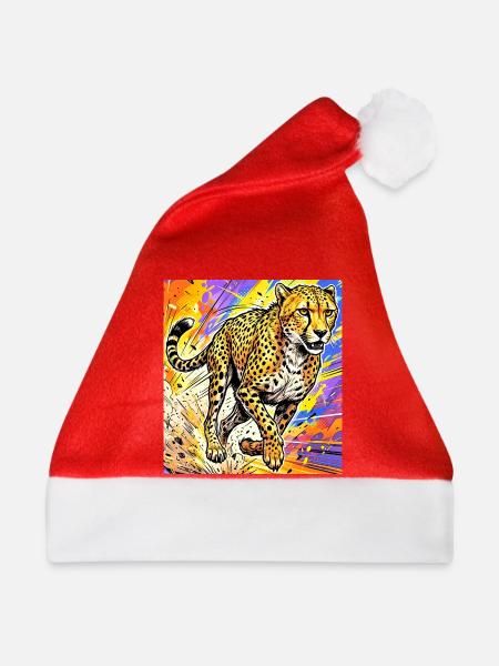 Gepard - Weihnachtsmütze - Rot