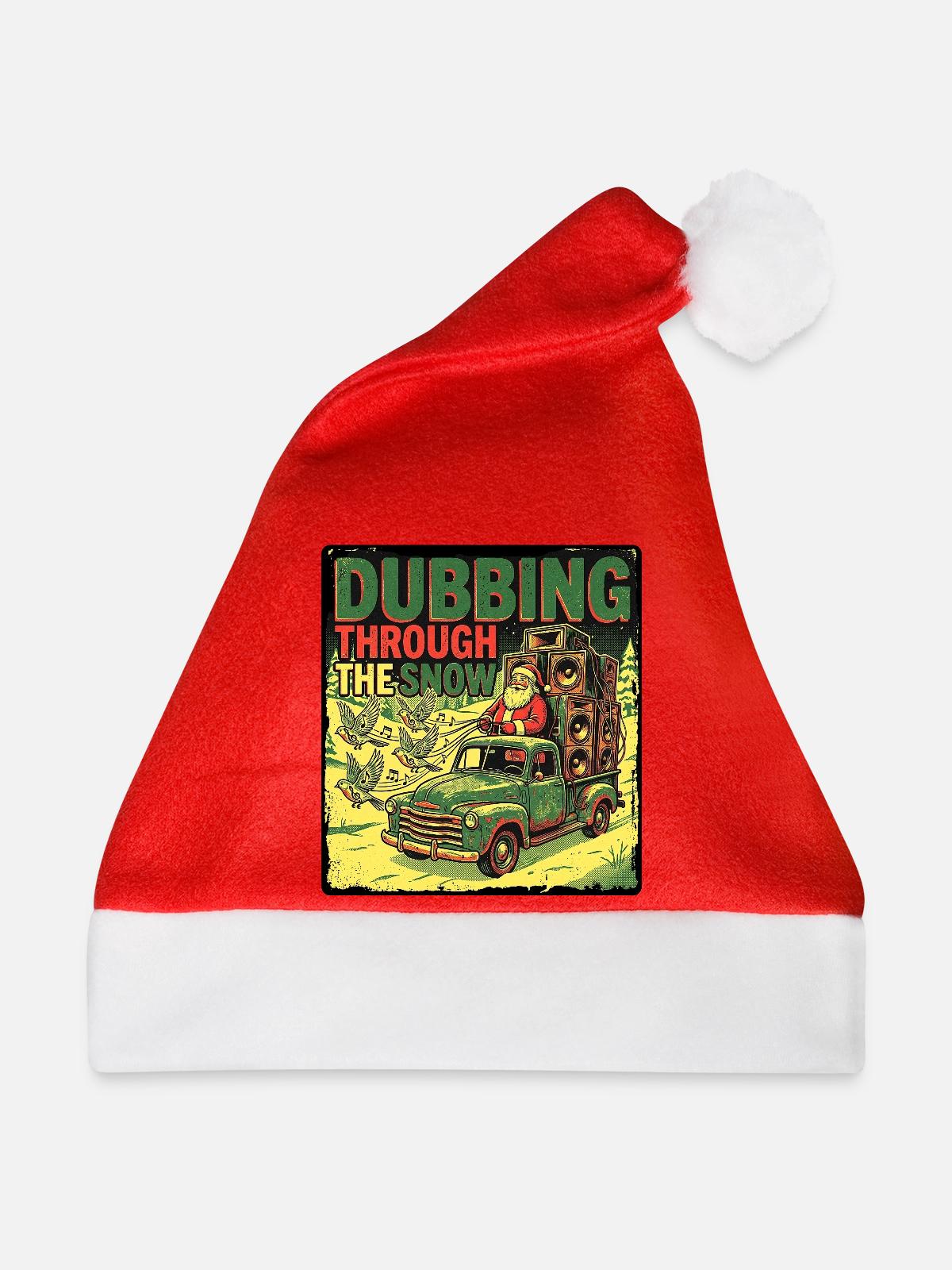 Dub Reggae Weihnachtsmann - Weihnachtsmütze - Rot - Vorne