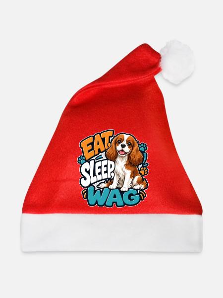 Kavallerier King Charles Spaniel - Weihnachtsmütze - Rot