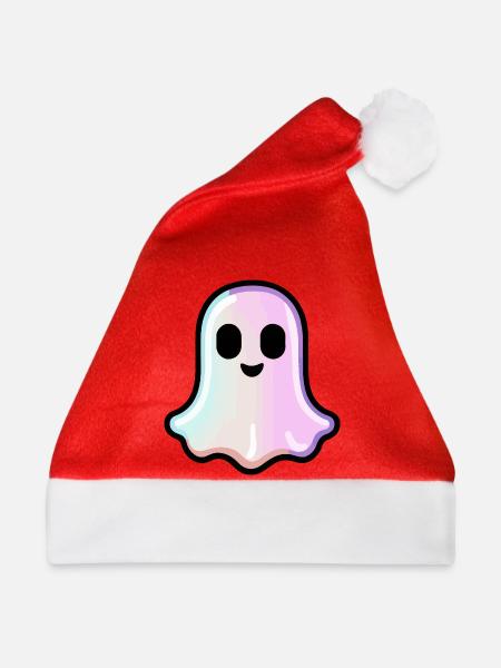 Niedlicher Geist Halloween Pastell - Weihnachtsmütze - Rot
