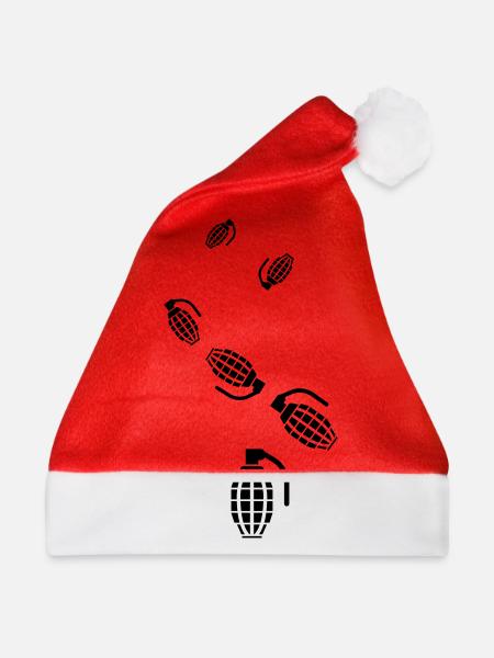 Granate waffe icon - Weihnachtsmütze - Rot