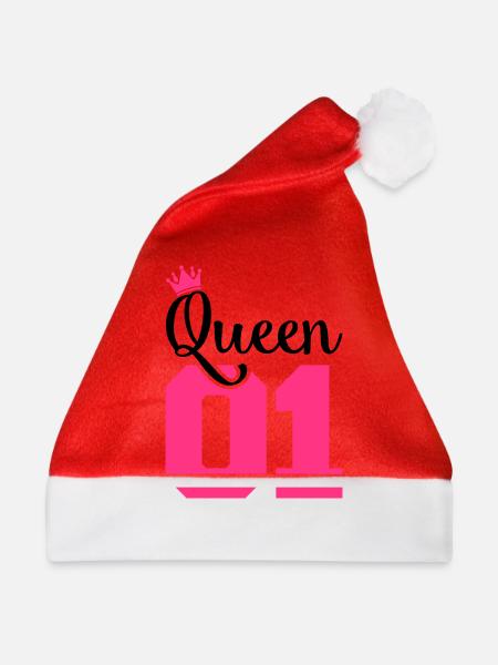 queen 01 crown - Weihnachtsmütze - Rot