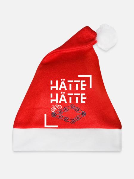 Hätte Hätte Fahrradkette - Weihnachtsmütze - Rot