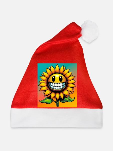 Sonnenblume - Weihnachtsmütze - Rot