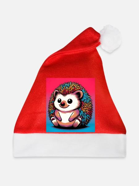 Igel - Weihnachtsmütze - Rot