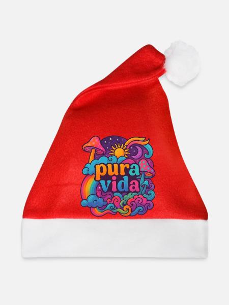 Pura Vida - Weihnachtsmütze - Rot