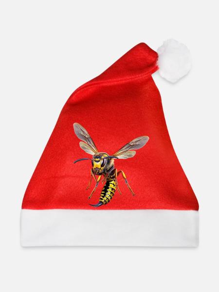 Deutsche-Wespe - Weihnachtsmütze - Rot