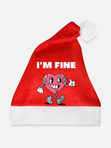 Zerbrochen, aber gut - Weihnachtsmütze - Rot
