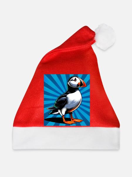Papageitaucher - Weihnachtsmütze - Rot