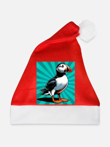 Papageitaucher - Weihnachtsmütze - Rot