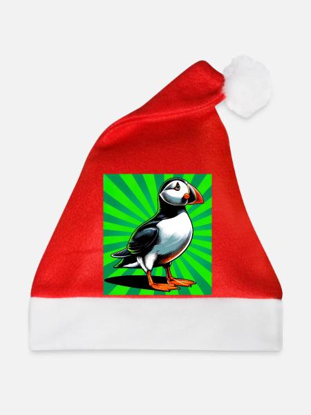 Papageitaucher - Weihnachtsmütze - Rot