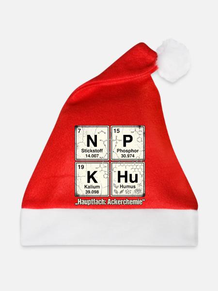NPK Ackerchemie Landwirtschaft - Weihnachtsmütze - Rot