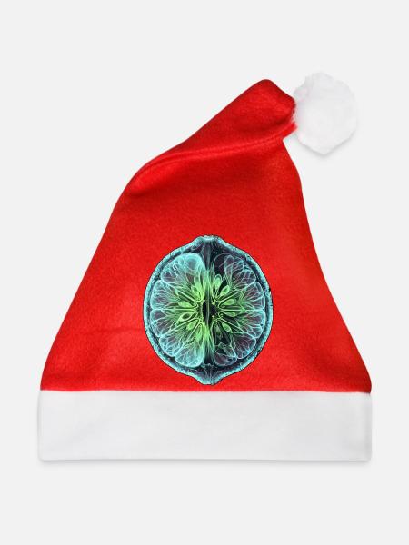 Limette Röntgen Design - Weihnachtsmütze - Rot