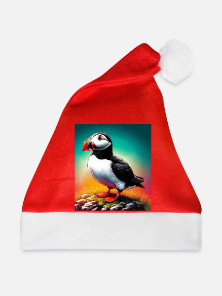 Papageitaucher - Weihnachtsmütze - Rot