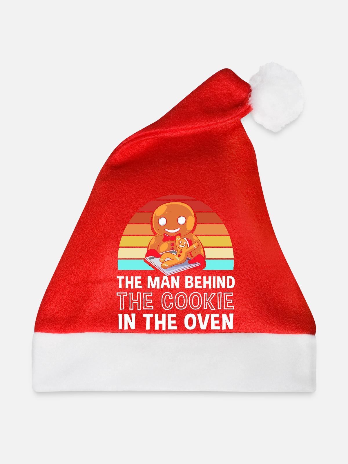 Werdender Papa werdende Väter - Weihnachtsmütze - Rot - Vorne
