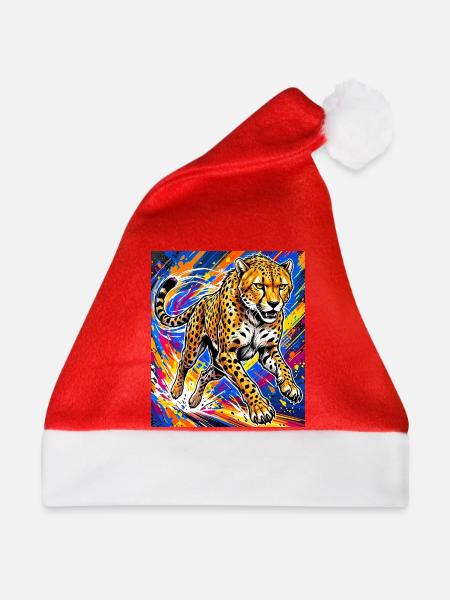 Gepard - Weihnachtsmütze - Rot