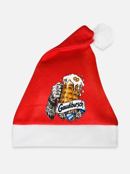 Gaudibursch Trachtenersatz - Weihnachtsmütze - Rot