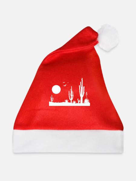 Wüste Wüstenlandschaft - Weihnachtsmütze - Rot - Vorne