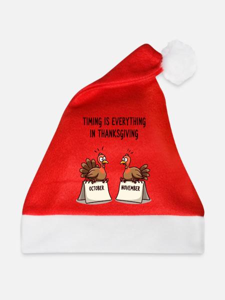 Thanksgiving Timing - Weihnachtsmütze - Rot