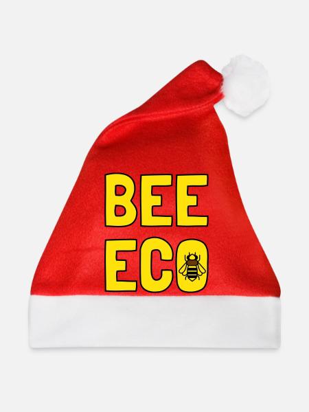 Bienen-Öko-Bienen-Gelber Pollen - Weihnachtsmütze - Rot