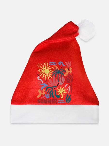 Summer tropical - Weihnachtsmütze - Rot - Vorne