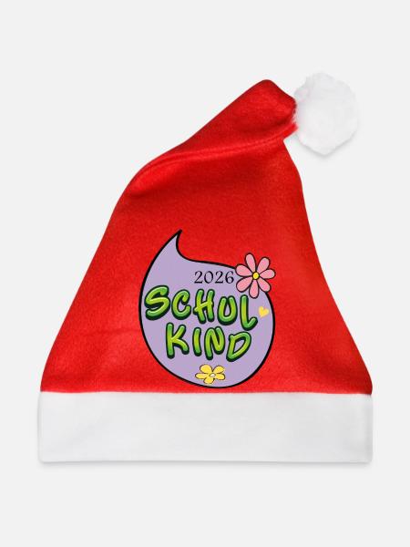 Schulkind 2026 - Weihnachtsmütze - Rot