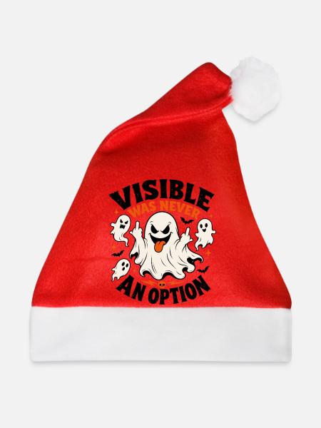 Unsichtbar War Nie Eine Option - Weihnachtsmütze - Rot