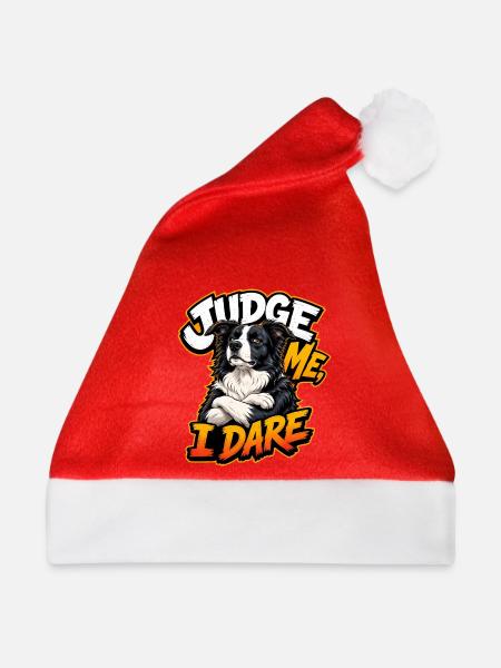 Border Collie - Weihnachtsmütze - Rot