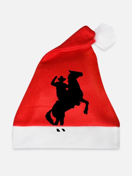 Cowboy - Weihnachtsmütze - Rot