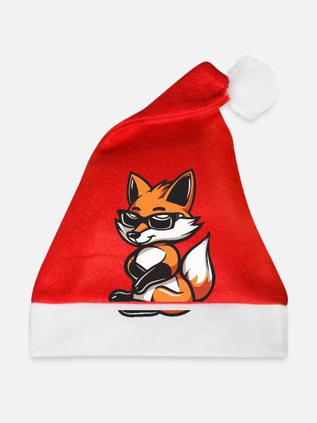 Fuchs Cool Comic - Weihnachtsmütze - Rot
