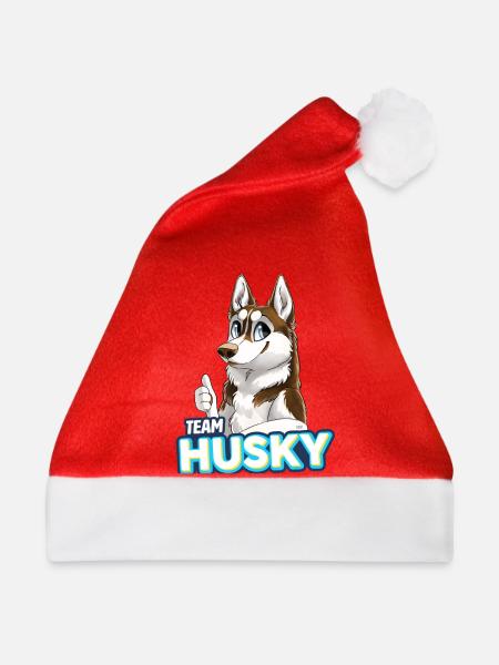TEAM Husky - Rot - Weihnachtsmütze - Rot