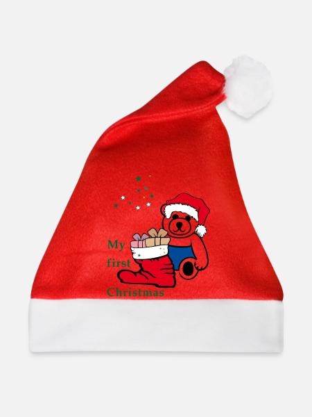 my first christmas - Weihnachtsmütze - Rot