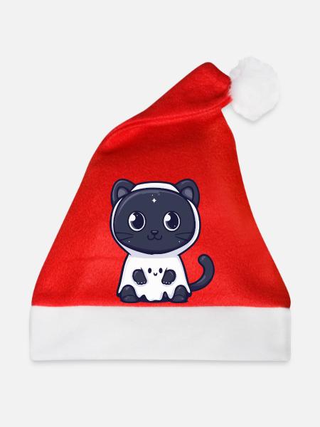 Panther Halloween Geist - Weihnachtsmütze - Rot