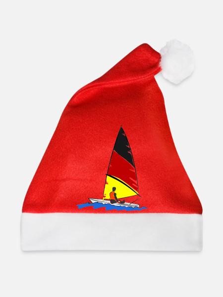 Segelboot - Weihnachtsmütze - Rot