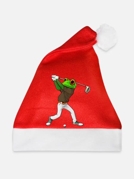 Frösche Golf - Weihnachtsmütze - Rot