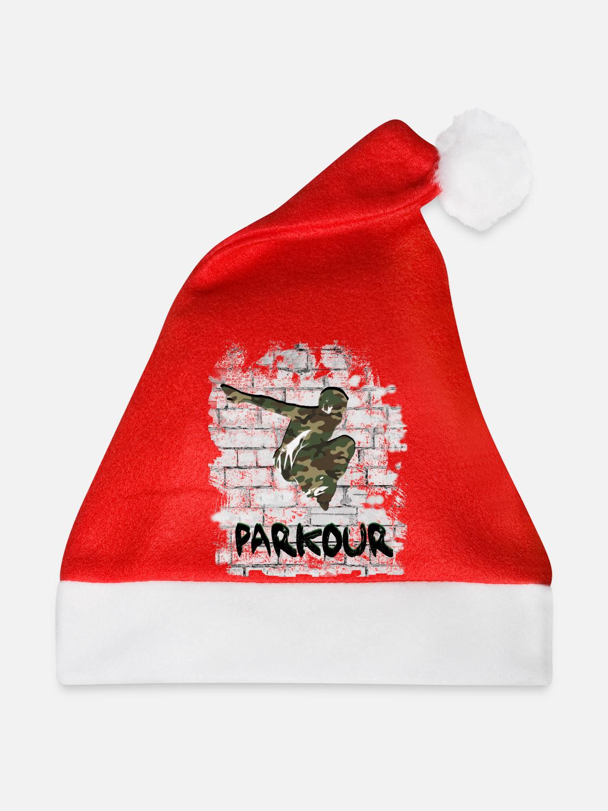 Parkour - Weihnachtsmütze - Rot - Vorne