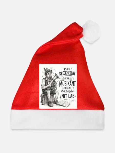 Musikant - Weihnachtsmütze - Rot