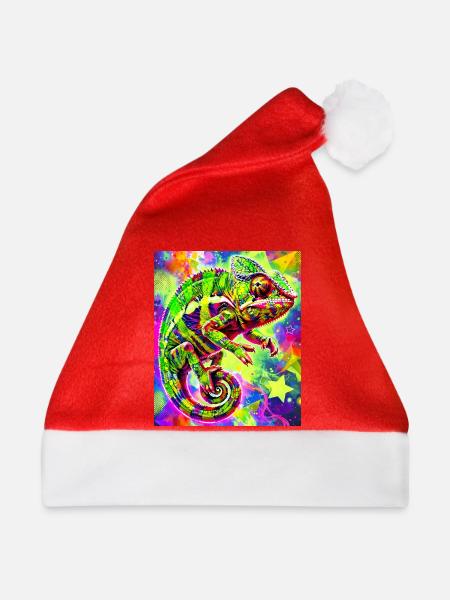 Chamäleon - Weihnachtsmütze - Rot