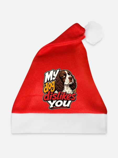 Englischer Springer-Spaniel - Weihnachtsmütze - Rot