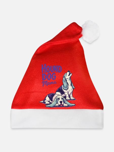 Hound Dog Mama - Weihnachtsmütze - Rot