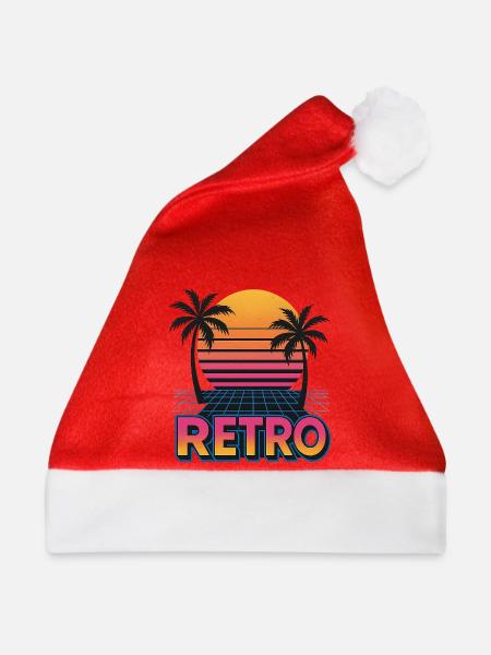 Retro - Weihnachtsmütze - Rot