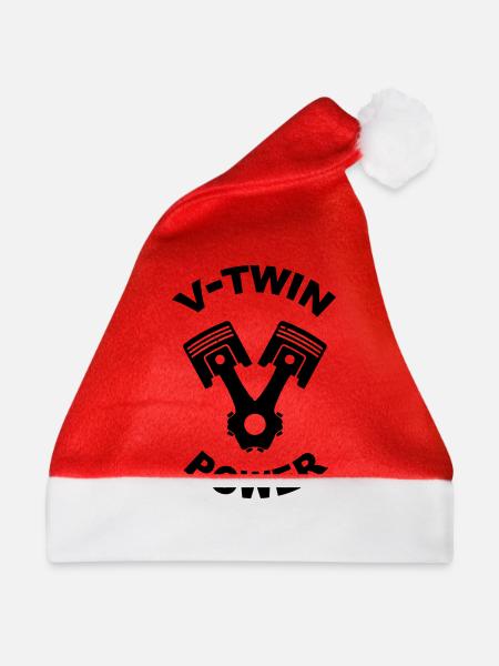 v-twin power vector design - Weihnachtsmütze - Rot