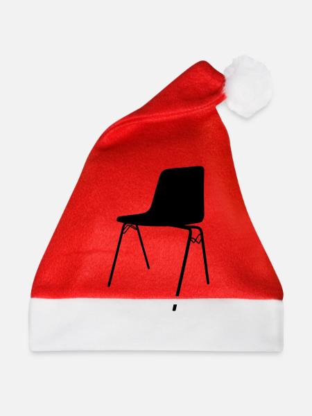 stuhl - Weihnachtsmütze - Rot