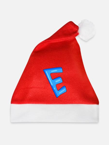 Buchstabe E Anfangsbuchstabe - Weihnachtsmütze - Rot