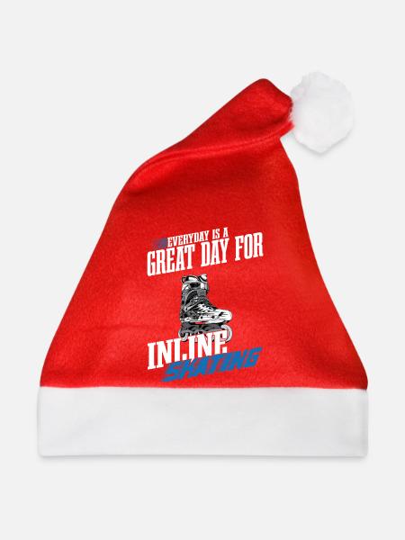 Inline Skating - Weihnachtsmütze - Rot - Vorne