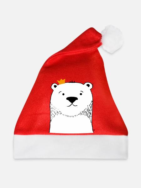 Theodore Eisbär - Weihnachtsmütze - Rot